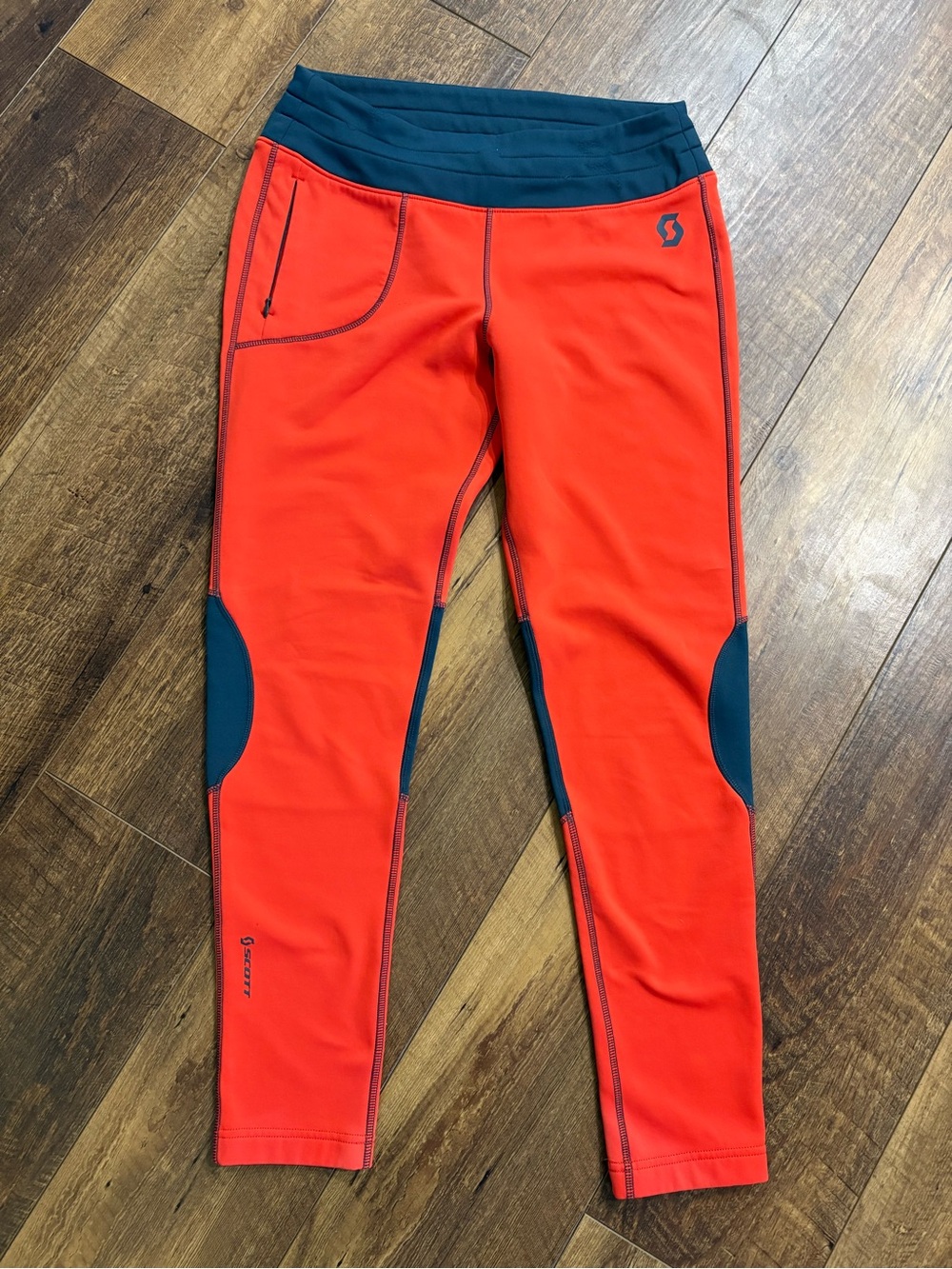 Scott Women’s Orange & Navy Defined Warm Cold Weather Base Layer Pants Ski